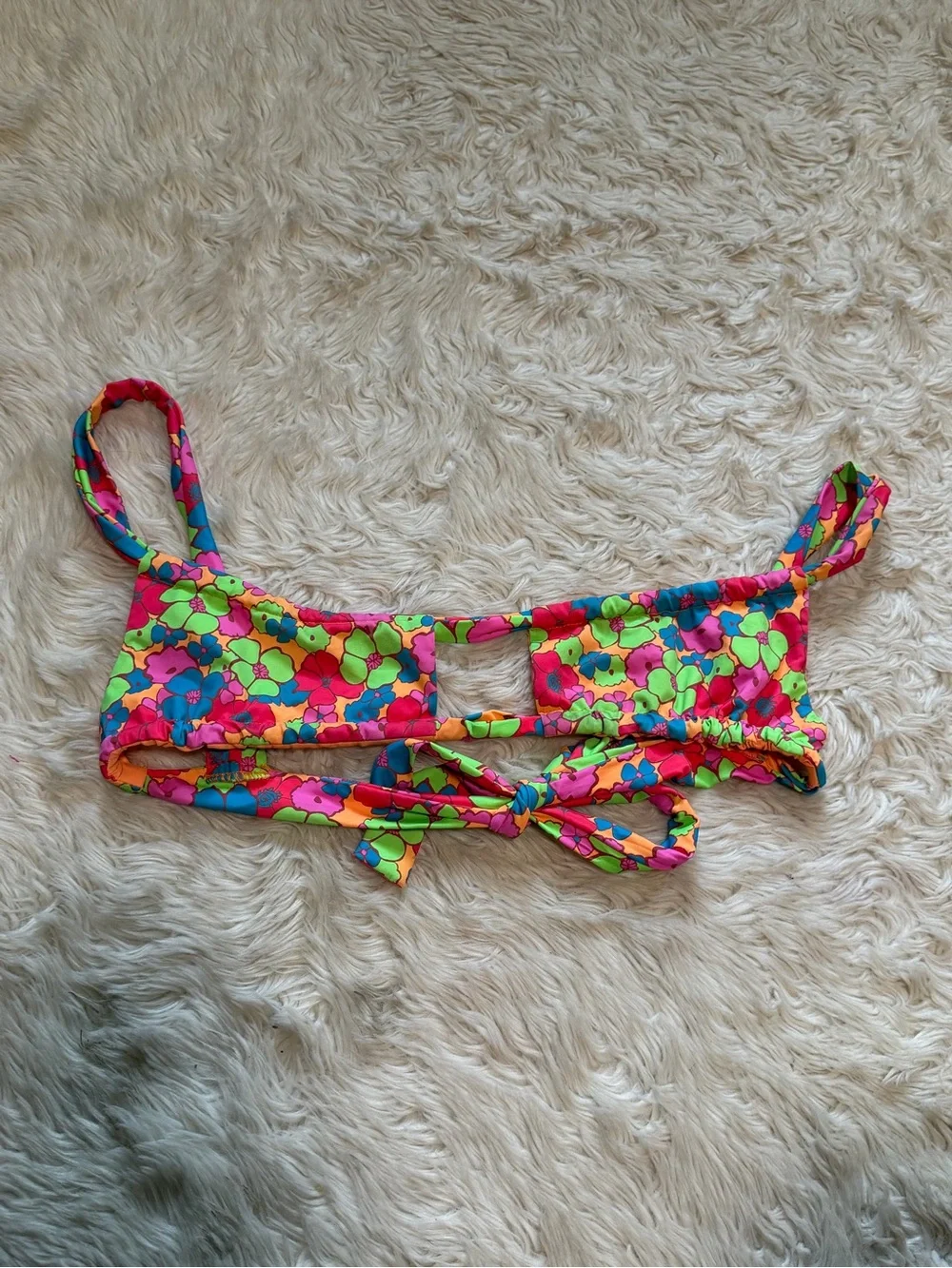 Frankie’s Bikini Willow Top in Groovy Print - Size Medium